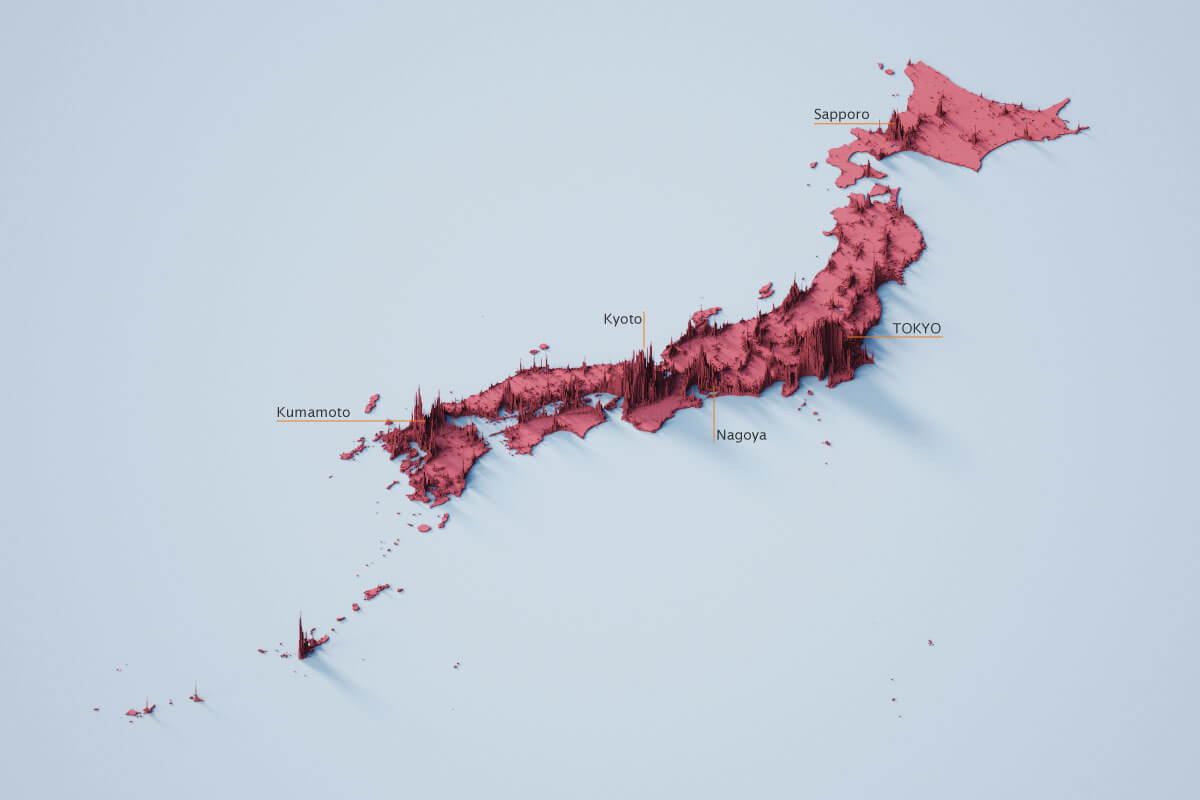 Japan population density