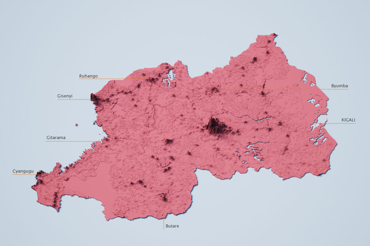 Rwanda population density